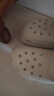 名創(chuàng)優(yōu)品（MINISO）洞洞鞋女男夏季外穿沙灘涼鞋防滑厚底踩屎感包頭涼拖鞋骨白38-39 曬單實拍圖