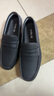 VOLO犀牛男鞋豆豆鞋男士軟皮軟底商務(wù)休閑皮鞋一腳蹬懶人鞋 黑色 42  曬單實(shí)拍圖