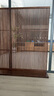 三宅記原木屏風(fēng)北歐實(shí)木移動(dòng)客廳玄關(guān)黑胡桃櫻桃木隔斷簡約新中式定制 北美黑胡桃木120*35*200/cm 曬單實(shí)拍圖