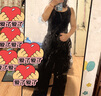 百圖betu女裝2025夏季新款休閑褲山系戶(hù)外工裝褲可束腳闊腿褲2504X08 黑色 S 曬單實(shí)拍圖