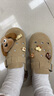 天美意勃肯鞋洞洞復古厚底趴趴女包頭半拖鞋外穿涼鞋2025新款  曬單實(shí)拍圖