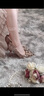 HOLY ROSE【浪漫星空】婚鞋女水晶新娘鞋成人禮高跟鞋主婚紗秀禾兩穿婚禮鞋 浪漫星空 10cm 37 曬單實(shí)拍圖