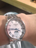 天梭（TISSOT）【官方授權(quán)店】卡森臻我系列月相石英男女表情侶表瑞士手表 送禮 鋼帶月相女表T122.223.11.033.00 曬單實(shí)拍圖