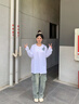 WASSUP官方店潮牌荊棘花語長袖t恤情侶美式春秋季休閑寬松打底男上衣ins 白色 L 曬單實拍圖
