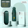 太陽(yáng)傘女防曬防紫外線膠囊傘五折晴雨兩用高級(jí)廣告?zhèn)?軍綠-8骨全遮光-帶膠囊殼 曬單實(shí)拍圖