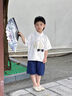 DISNEY迪士尼男童漢服女童馬面裙唐裝夏季2025新款兒童國(guó)風(fēng)套裝寶寶中式 男款兩件套-1 100 曬單實(shí)拍圖