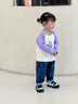 幼歌（YOUGE）嬰幼兒2025秋季新款純棉柔軟寬松舒適時尚休閑牛仔褲潮 牛仔藍(lán)（66-90兩用襠） 90 cm 曬單實拍圖