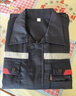 耐典防靜電工作服套裝夏季短袖勞保服男女汽修工程服廠服定制 藏藍(lán)175 曬單實(shí)拍圖