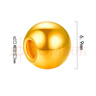 縱橫金業(yè)足金999   黃金轉(zhuǎn)運珠 金珠子  1克 單顆 頂珠 散珠 手串diy 1克  轉(zhuǎn)運珠 曬單實拍圖
