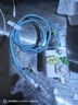 華為充電線保護套華為充電器保護套66/88w快充頭適用mate50榮耀90 藍色太陽花 充電頭套+卡扣1對+保護繩+扎帶 曬單實拍圖