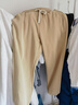 名創(chuàng  )優(yōu)品（MINISO）運動(dòng)衛褲男秋季新款重磅小腳褲青少年潮流百搭華棉長(cháng)褲 卡其 XL  曬單實(shí)拍圖
