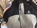 駱駝（CAMEL）[北風]三合一沖鋒衣戶外登山服防風防雨防污抓絨羽絨內(nèi)膽運動外套 [抓絨]幻影黑蒼綠色,男 A13CAXX085Z L 曬單實拍圖
