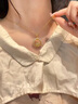 七可項鏈女2025新款七夕情人節(jié)禮物生日送女友老婆和田玉兔平安扣吊墜 曬單實拍圖