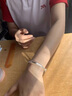 正品純銀手鐲女9999實(shí)心繁花足銀手鐲年輕款七夕情人節(jié)禮物送女友 足銀9999-磨砂竹節(jié) 6朵玫瑰花禮盒+證書【歷史低價(jià)】 曬單實(shí)拍圖