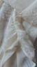 紅袖甜美氣質(zhì)雪紡小衫2025春季新款女裝羽毛剪花流蘇一字領(lǐng)小眾短上衣 米白004 S 曬單實拍圖