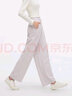森馬（Semir）休閑褲女質(zhì)感慕斯褲慵懶垂感秋季寬松軟糯肌理闊腿褲107524127005 曬單實拍圖