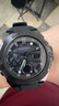 CASIO卡西歐生肖蛇年限定 GSHOCK鋼鐵之心黑金光能藍(lán)牙手表男 GST-B400 GST-B400BB-1黑殼膠帶 曬單實(shí)拍圖