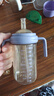 NOURI吸管杯奶瓶一歲以上直飲杯寶寶喝奶防嗆靜謐紫300ml直吸管 曬單實拍圖