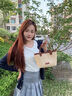 viney包包女包手提菜籃子包時尚編織包單肩包生日七夕情人節(jié)禮物送女友 【棕色】女生實用走心 新款品牌小眾百搭休閑小包 曬單實拍圖