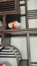 收藏天下景德鎮(zhèn)陶瓷器青花客廳玄關(guān)博古架酒電視柜擺件花瓶中式家居工藝品 鴻運當(dāng)頭對瓶+賞盤三件套 曬單實拍圖