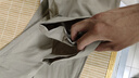 名創(chuàng)優(yōu)品（MINISO）褲子夏季男美式潮流休閑風(fēng)長褲卡其色速干防曬空調(diào)褲 卡其 XL 曬單實拍圖