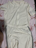 駱駝（CAMEL）休閑直筒寬松顯瘦女短袖運(yùn)動(dòng)服兩件套裝 Y25BY0L2016 杏仁奶 XL 曬單實(shí)拍圖