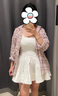 UR2025夏季新款女裝芭蕾風(fēng)超短款背心式連衣裙UYU750077 本白 M 曬單實(shí)拍圖