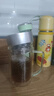 富光雙層玻璃杯商務(wù)泡茶杯子大容量耐熱辦公水杯過濾帶把銀色320ml 曬單實(shí)拍圖
