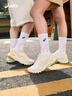 亞瑟士ASICS跑步鞋女鞋穩定舒適支撐運動(dòng)鞋耐磨透氣跑鞋 GT-1000 10 米色/橙色 40 曬單實(shí)拍圖