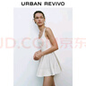 UR2025夏季新款女裝芭蕾風(fēng)超短款背心式連衣裙UYU750077 本白 S 曬單實(shí)拍圖