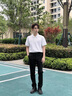 皮爾卡丹（pierre cardin）休閑褲男士秋冬季商務(wù)正裝修身西裝長褲子彈力職場上班免燙西褲 黑色 34 （145-160斤） 曬單實拍圖