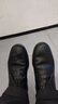 男士新款潮流正裝男鞋防滑耐磨休閑皮鞋 205黑色真皮精品版 42 曬單實(shí)拍圖