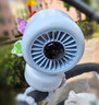 VINEHEAT八爪魚嬰兒車搖頭靜音小風扇便攜寶寶專用bb遛娃神器吹輔食推車兒童手持可充電戶外循環(huán)吊扇防夾手 淺灣藍-靜音搖頭款【安全格柵】 曬單實拍圖