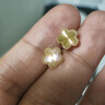 周六福爆閃花朵5G工藝黃金耳釘女足金計(jì)價(jià)A0913526 一對 約1.3g生日禮物 曬單實(shí)拍圖
