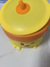 OQB德國(guó)輔食碗嬰兒保溫碗寶寶嬰幼兒專用注水帶蓋外出吸盤具嬰兒全套 6件套：小黃鴨保溫碗+硅膠軟勺（送盒）+雙頭果泥勺 曬單實(shí)拍圖