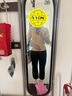 紅蜻蜓2025夏季新款polo領(lǐng)小衫紐扣高級設(shè)計感短袖T恤女冰絲針織薄上衣 燕麥色 均碼 【建議80-130斤】 曬單實拍圖