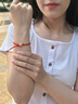 FUSSEM足金福字黃金本命年編織紅繩手鏈細(xì)女款純金轉(zhuǎn)運(yùn)珠金飾送女友禮物 福至-福氣滿滿【紅繩手鏈】約0.7g 曬單實(shí)拍圖