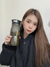 卡馳慕寧2025新款磁吸茶水分離杯子運動水壺大容量水杯男耐高溫磁彈泡茶杯 黑[磁吸泡茶升級tritan]加厚款900ml 曬單實拍圖