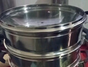 半球（PESKOE）多功能電熱鍋家用多用途鍋 不銹鋼電炒鍋電蒸鍋電煮鍋 電鍋一體多功能鍋電燉鍋電火鍋炒菜鍋 3L 32cm雙籠款（適用3-6人） 曬單實(shí)拍圖