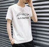 李寧（LI-NING）t恤男士短袖衣服春夏季男裝運動(dòng)服飾戶(hù)外速干上衣跑步籃球健身服 新標準白 【春季棉質(zhì)】 XL (180) 曬單實(shí)拍圖
