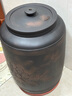 原食生活 陶瓷米缸大號水缸50斤米桶家用建水紫陶非紫砂茶水缸凈水抽水缸 25升抽水缸 50斤 曬單實(shí)拍圖