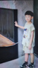 G.DUCKKIDS小黃鴨童裝哪吒兒童服裝男童夏套裝2025新款運動寶寶男孩無袖衣服 綠色 可亮燈 120 曬單實拍圖
