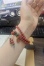 滿(mǎn)貴人朱砂多圈手串紫金砂三圈原創(chuàng  )蓮花轉運手鏈男女本命年禮物中國紅 適合手圍15cm以下 曬單實(shí)拍圖