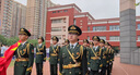 國旗班儀仗隊服裝學(xué)生升旗手護(hù)旗儀式套裝中小學(xué)校國旗護(hù)衛(wèi)隊禮服 綠色 4件套 165 男款（適合100-110斤左右） 曬單實拍圖