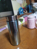 EATKMGB輕奢品牌雙層純鈦水杯保溫杯女士高顏值抗菌茶杯茶水分離杯定制 古銅綠【內(nèi)外純鈦】350ml 曬單實(shí)拍圖