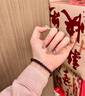 中國(guó)黃金（CHINA GOLD）酒紅色石榴石手鏈男女款轉(zhuǎn)運(yùn)珠水晶手串520情人節(jié)禮物送女友愛(ài)人 【今/次日達(dá)】石榴石手鏈-6mm 曬單實(shí)拍圖