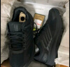 斯凱奇（Skechers）暮光鞋丨2025新品運(yùn)動(dòng)跑鞋男款高回彈輕質(zhì)吸震綁帶休閑鞋跑步鞋 男款-黑色/炭灰色/BKCC 41 曬單實(shí)拍圖