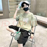 男童夏裝短袖2025新款兒童洋氣痞帥大男孩夏季運(yùn)動(dòng)炸街 SP-G014【綠色】 150 曬單實(shí)拍圖