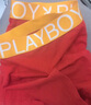花花公子（PLAYBOY）紅內(nèi)褲男士紅色襪子本命年抗菌內(nèi)褲結(jié)婚喜慶蛇年禮物紅褲衩短褲頭 【鴻運(yùn)當(dāng)頭】內(nèi)褲男 3條 2XL 曬單實(shí)拍圖