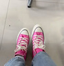 匡威（Converse）官方1970S七夕男女運動高幫帆布鞋蜜桃粉粉色A08184C A08184C 36 曬單實拍圖